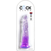 KING COCK - PENE REALISTA CLARO 19,7 CM MORADO
